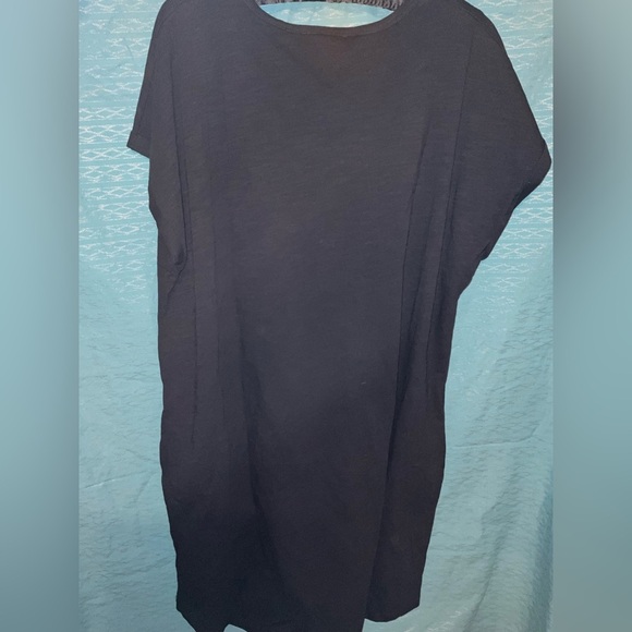 Loralette Black Short Sleeve T-shirt mini dress - Picture 7 of 8